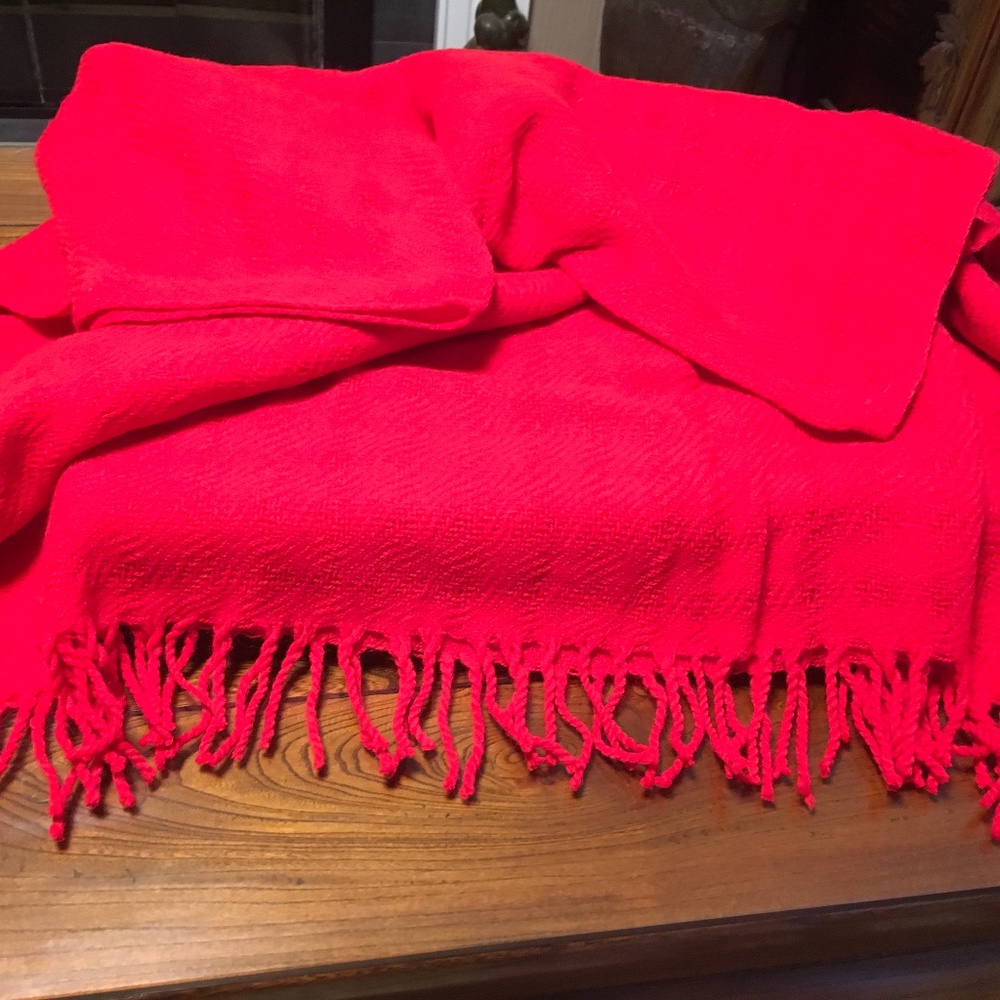 Red Cashmere Wrap/Shawl